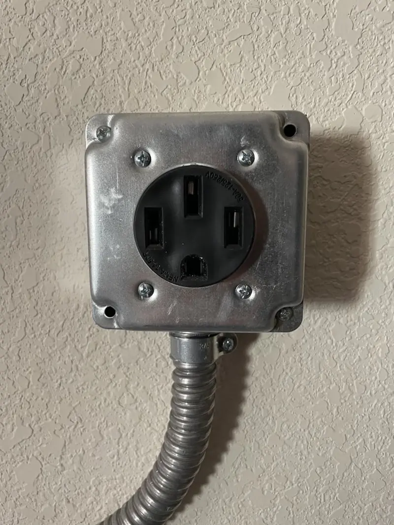 NEMA 14-50 outlet installed for Electrical Panel Upgrade in Port St. Lucie